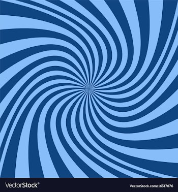 Blue geometrical spiral background - graphic vector image