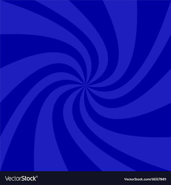 Blue geometrical spiral background - graphic vector image