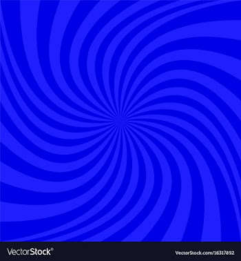 Blue geometrical spiral background - graphic vector image