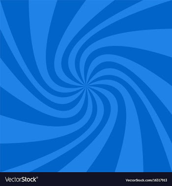 Blue geometrical spiral background - graphic vector image