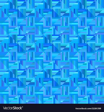 Blue geometrical striped triangle pattern - tile vector image