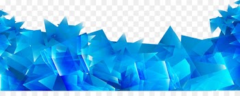 Blue Geometry - Abstract blue irregular prism background vector 
