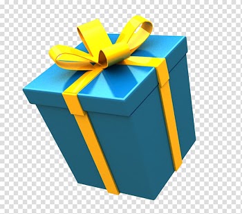 Blue Gift Box Icon, Blue gift box transparent background PNG clipart