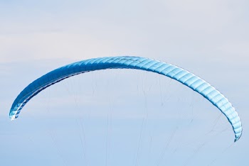 Blue Gliding Parachute
