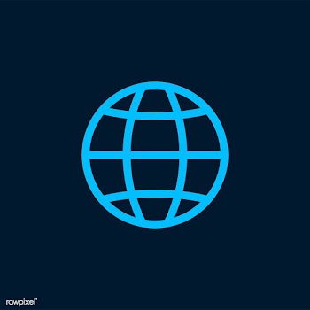 Blue global connection symbol vector | Free stock vector - 474836