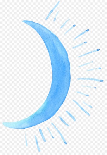 Blue Google Images - Painted moon shining 