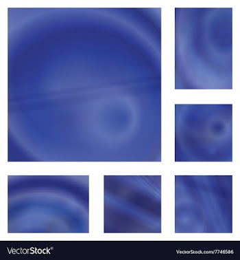 Blue gradient abstract background design set vector image