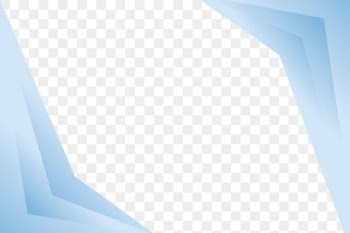 Blue gradient frame transparent background png for business