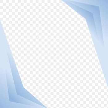 Blue gradient frame transparent background png for business