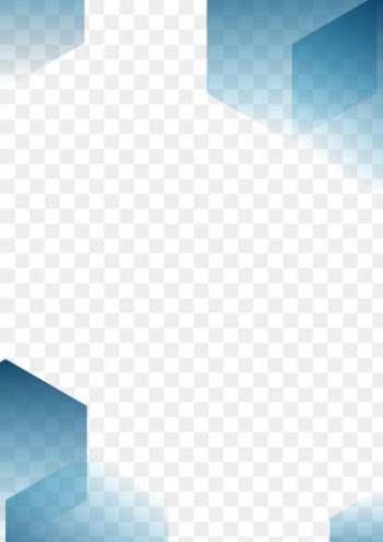 Blue gradient frame transparent background png for business