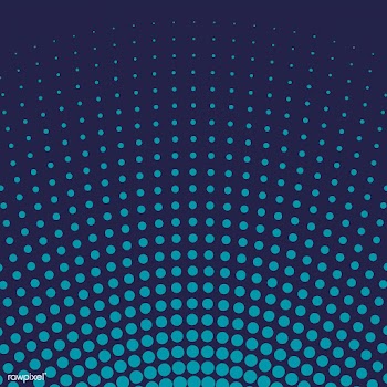 Blue gradient halftone background vector | Free stock vector - 523554
