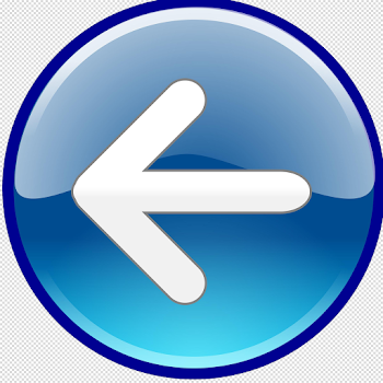 Blue Gradient Previous Button Transparent Image