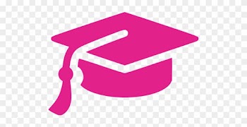 Blue Graduation Cap Icon