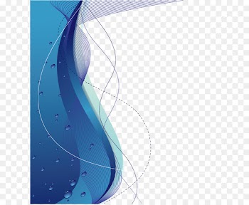 Blue Graphic design Euclidean vector - Vector blue wave 