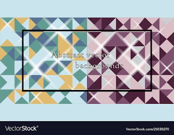 Blue grid mosaic background creative design vector image
