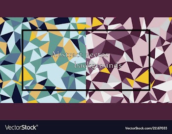 Blue grid mosaic background creative design vector image