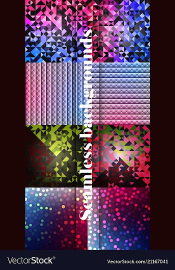 Blue grid mosaic background creative design vector image