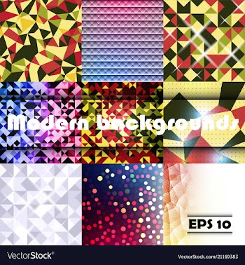 Blue grid mosaic background creative design vector image