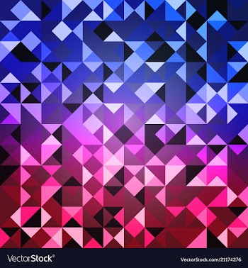 Blue grid mosaic background creative design vector image