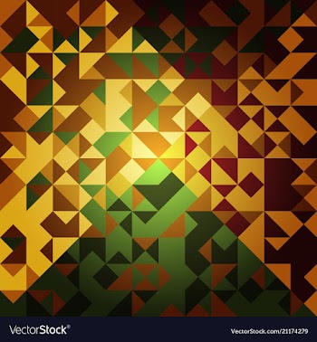 Blue grid mosaic background creative design vector image