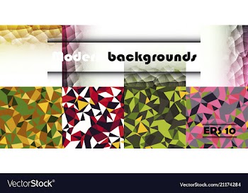 Blue grid mosaic background creative design vector image
