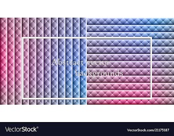 Blue grid mosaic background creative design vector image