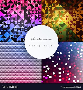 Blue grid mosaic background creative design vector image