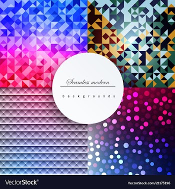 Blue grid mosaic background creative design vector image