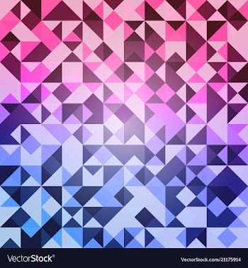 Blue grid mosaic background creative design vector image