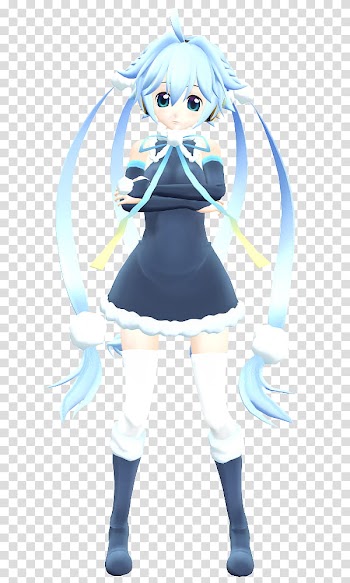 Blue-haired girl anime character illustration transparent background PNG clipart