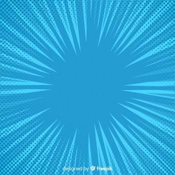 Blue halftone comic background