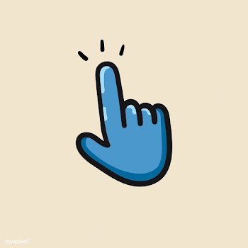 Blue hand mouse cursor clicking | Free stock vector - 504848