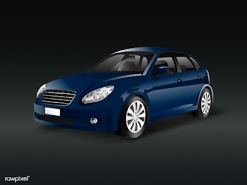 Blue hatchback car in a black background vect.. | Free stock vector - 540533