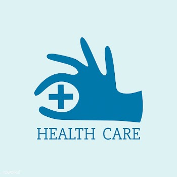 Blue health care service logo vector | Free stock vector - 538846