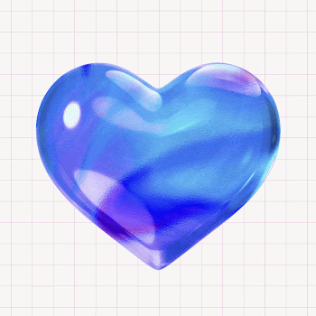 Blue heart, 3D rendering design | Free Photo - rawpixel