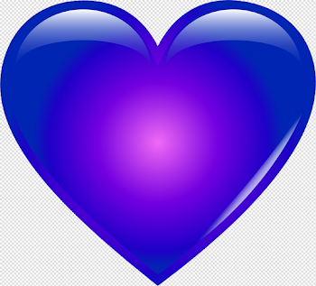 Blue Heart Clipart - Purple And Blue Heart , Transparent Cartoon ...