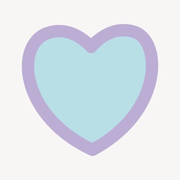 Blue heart collage element vector | Free Vector Illustration - rawpixel