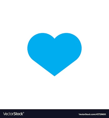 blue heart filled icon
