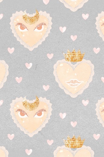 Blue heart pattern background, cute | Free Photo - rawpixel