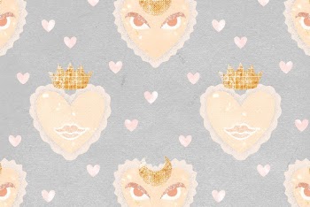 Blue heart pattern background, cute | Free Photo - rawpixel