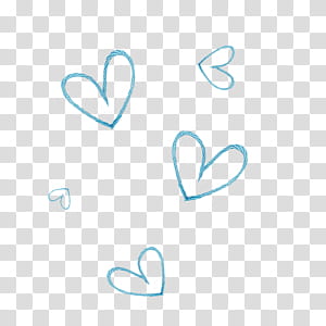Blue heart wall decor transparent background PNG clipart