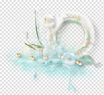 Blue Hearts Wish Frames, sea transparent background PNG clipart