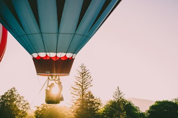 Blue Hot Air Balloon