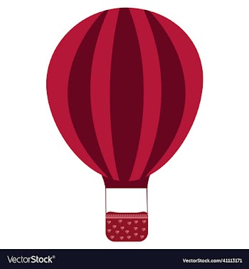 blue hot air balloon clip art