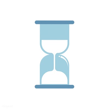 Blue hourglass isolated graphic illustration | Free stock vector - 429466