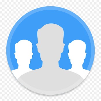 blue human behavior silhouette communication circle - Group 