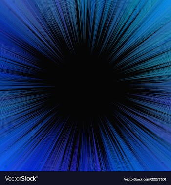 Blue hypnotic abstract starburst background with vector image