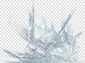 Blue ice Transparency and translucency , cartoon hand-painted effect creative light effect transparent background PNG clipart