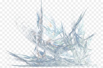 Blue ice Transparency and translucency Clip art - Transparent cartoon hand-painted effect creative light effect 