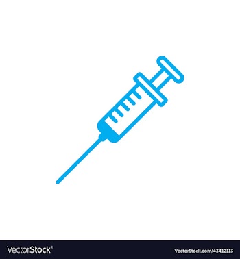 blue injection line icon
